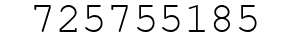 Number 725755185.