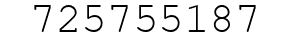 Number 725755187.