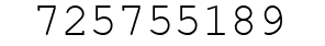 Number 725755189.