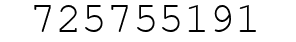 Number 725755191.
