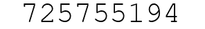 Number 725755194.