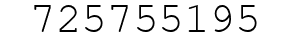 Number 725755195.