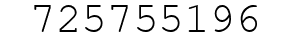 Number 725755196.