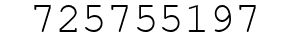 Number 725755197.