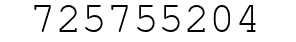 Number 725755204.