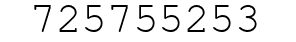 Number 725755253.