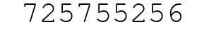 Number 725755256.