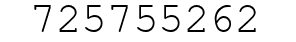 Number 725755262.