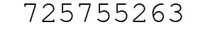 Number 725755263.