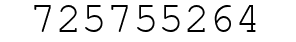 Number 725755264.