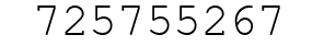 Number 725755267.