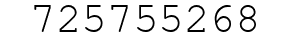 Number 725755268.