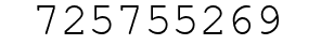Number 725755269.