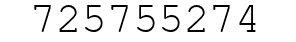 Number 725755274.