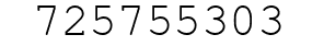 Number 725755303.