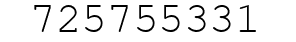 Number 725755331.