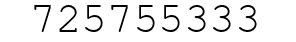 Number 725755333.