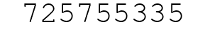 Number 725755335.