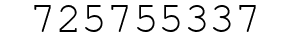 Number 725755337.