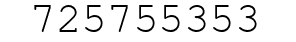 Number 725755353.