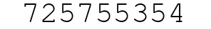 Number 725755354.