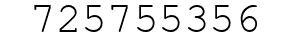 Number 725755356.
