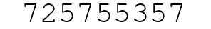 Number 725755357.