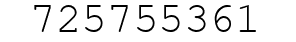 Number 725755361.
