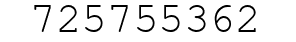 Number 725755362.
