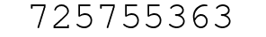 Number 725755363.