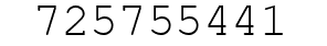 Number 725755441.