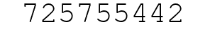 Number 725755442.