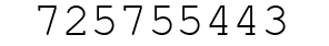 Number 725755443.