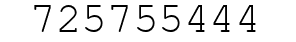 Number 725755444.