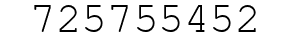 Number 725755452.