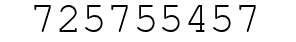 Number 725755457.