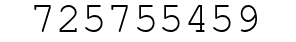 Number 725755459.