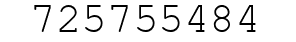 Number 725755484.
