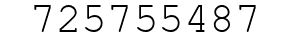 Number 725755487.