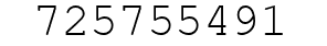 Number 725755491.
