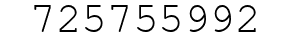 Number 725755992.