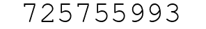 Number 725755993.
