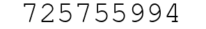 Number 725755994.