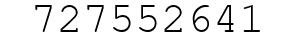 Number 727552641.