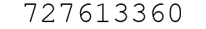 Number 727613360.