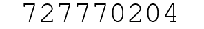 Number 727770204.
