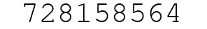 Number 728158564.