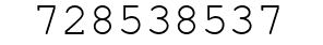 Number 728538537.