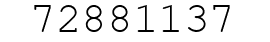Number 72881137.