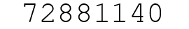 Number 72881140.